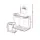 Keezi Kids White Vanity Set: Princess Dressing Table & Stool, Heart Motif, Faux Mirror, MDF, 20kg Capacity, Safe Design