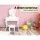 Keezi Kids White Vanity Set: Princess Dressing Table & Stool, Heart Motif, Faux Mirror, MDF, 20kg Capacity, Safe Design