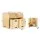 Keezi 3PCS Kids Table and Chairs Set - Birch Plywood, Multi-functional, Safe Design, 50kg Capacity, Easy to Clean