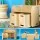 Keezi 3PCS Kids Table and Chairs Set - Birch Plywood, Multi-functional, Safe Design, 50kg Capacity, Easy to Clean
