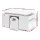 Keezi 3PCS Kids Table & Chairs Set with Storage Box, Eco-Friendly MDF, Kid-Safe Design, White 75x48x43cm, Easy Assembly