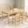 Keezi Kids Table and 2 Chairs Set, 100% Pinewood, Natural Finish, 120x60x53cm, Durable, Non-Toxic, Ages 3+
