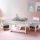 Keezi Kids Table & Chairs Set - Grey, MDF & Non-Toxic Material, Chalkboard Desk, Hidden Storage, Ages 3+, Easy Assembly