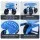 Gardeon Garden Seat 360° Swivel, Adjustable Height, Heavy Duty Steel Frame, 150kg Capacity, All-Terrain Wheels, Blue