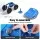 Gardeon Garden Seat 360° Swivel, Adjustable Height, Heavy Duty Steel Frame, 150kg Capacity, All-Terrain Wheels, Blue