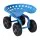 Gardeon Garden Seat 360° Swivel, Adjustable Height, Heavy Duty Steel Frame, 150kg Capacity, All-Terrain Wheels, Blue