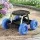Gardeon Garden Cart Seat with Wheels, 200kg Capacity, Steel Frame, Tool Tray, All-Terrain, Blue/Black for Yard & Garage
