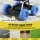 Gardeon Garden Cart Seat with Wheels, 200kg Capacity, Steel Frame, Tool Tray, All-Terrain, Blue/Black for Yard & Garage