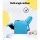 Keezi Kids Recliner Chair - Blue PU Leather Sofa Lounge with Cup Holder, Plush Cushioning, 65x42x61cm, Child-Safe Design