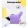 Keezi Kids Purple Recliner Chair - PU Leather Sofa Lounge with Cup Holder, 65x42x61cm, Plush Foam Padding & Metal Frame