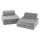 Keezi 12 Piece Modular Kids Play Couch Sofa Set with Washable Covers and 9+ Shapes Grey Indoor Playroom Use