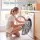 Keezi Kids 2-in-1 Fold Out Sofa Bed with Washable Cover Glow in the Dark Storage Pocket Grey