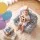 Keezi Kids 2-in-1 Fold Out Sofa Bed with Washable Cover Glow in the Dark Storage Pocket Grey