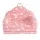 Keezi Kids 2-in-1 Fold Out Sofa Bed with Washable Cover, Glow Pattern, Storage Pocket and Carry Handle Pink