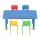 Keezi 5PCS Kids Activity Table and Chairs Set - Adjustable, Stackable, HDPE Plastic, 100kg Capacity, EN71 Certified