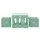 Keezi 3PCS Kids Table and Chairs Set, HDPE, Multipurpose, Durable, Lightweight, Easy to Assemble, Ages 3+, Green