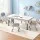 Keezi Kids Adjustable Table and 4 Chairs Set Height Adjustable Draw on Desktop Grey White 3+ yrs Comfortable