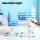 Keezi Ergonomic Kids Study Desk & Chair Set, Adjustable Height, Tiltable Desktop, LED Lamp, Blue, Durable Iron/MDF/PP
