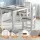 Keezi 2 in 1 Kids Activity Table Set with Storage Bench & 2 Chairs, MDF & Particle Board, Grey, Ideal for Play & Crafts