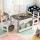 Keezi 4-in-1 Kids Wooden Activity Table Set with Storage, Reversible Blackboard/Whiteboard, 2 Grey Ergonomic Chairs