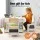 Keezi 4-in-1 Kids Table Set: Natural Wood Activity Table w/ Bookcase, Storage & Reversible Blackboard/Whiteboard