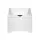 Keezi Kids Toy Box & Bench - MDF, Soft Close Hinges, Safe Corners, 53x34x32.5cm Storage Organiser for Playroom, White