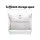 Keezi Kids Toy Box & Bench - MDF, Soft Close Hinges, Safe Corners, 53x34x32.5cm Storage Organiser for Playroom, White