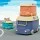 Keezi 3PCS Toy Storage Box Set - Car-Shaped, Durable Polypropylene, 3 Sizes, Building Block Lid, Easy Carry Handles