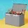 Keezi Large Grey Toy Box Chest with Flip-Top Lid, Collapsible Linen Organiser, 83L Storage, No Assembly Required