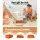 Keezi 3PCS Kids Table and Chairs Set with Chalkboard, Hidden Storage, Eco-Friendly MDF, White/Natural, Ages 3+