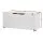 Keezi Kids Toy Box Chest: 15mm Particle Board, 92x40cm, White Finish, Safe Hinges, Ample Storage & Floor Protectors