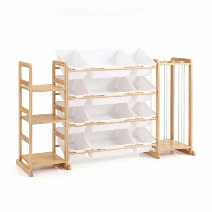Keezi 3-in-1 Kids Toy Storage Organiser with 12 Removable Bins and Shelves