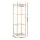 Keezi 135cm Wooden Stuffed Animal Storage Tower with Wheels Elastic Cords Natural Pine Organiser (Tall)