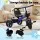 Rigo Kids Tricycle Bike with Basket, Carbon Steel Frame, Solid Puncture Proof Wheels, Indoor Outdoor Use, Blue