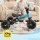 Rigo Kids Tricycle Bike with Three Wheels, 70cm Carbon Steel Frame, Puncture Proof Tyres, Blue Indoor Outdoor