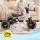 Rigo Kids Tricycle Bike with 3 Wheels Carbon Steel Wide Wheelbase Puncture Proof Solid Tyres Indoor Outdoor White