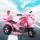 Rigo Kids 6V Electric Ride-On Police Motorcycle in Pink with Music, Anti-Slip Tyres, and Keyless Start for Ages 3+