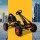 Rigo Kids Pedal Go Kart: Black, Rubber Tyres, Steel Frame, Adjustable Seat, Ages 3+, 30KG Capacity, Outdoor Fun