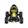 Rigo Kids Pedal Go Kart - Black Racing Car with Plastic Tyres, Steel Frame, Sporty Steering, Ages 3+, 25KG Capacity