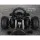 Rigo Kids Pedal Go Kart - Black Racing Car with Plastic Tyres, Steel Frame, Sporty Steering, Ages 3+, 25KG Capacity