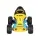Rigo Kids Blue Pedal Go Kart: Safe Racing Car with Plastic Tyres, Durable Frame, and 3-Point Steering, Ages 3+