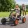 Rigo Kids Pedal Go Kart 84cm with Forward Reverse Drive and Treaded Plastic Wheels Black 30kg Capacity
