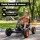 Rigo Kids Pedal Go Kart 84cm with Forward Reverse Drive and Treaded Plastic Wheels Black 30kg Capacity