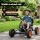 Rigo Kids Pedal Go Kart 84cm with Forward Reverse Drive and Treaded Plastic Wheels Black 30kg Capacity
