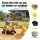 Keezi Kids Ride On Bulldozer and Digger with Helmet, Moving Bucket, Manual Levers, Yellow Outdoor Sandpit Toy
