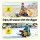 Keezi Kids Ride On Bulldozer and Digger with Helmet, Moving Bucket, Manual Levers, Yellow Outdoor Sandpit Toy