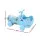 Keezi Kids Ride On Push Car Blue with Storage 135° Steering Limit Foot to Floor Toy 67x31.5x43cm 20kg