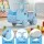 Keezi Kids Ride On Push Car Blue with Storage 135° Steering Limit Foot to Floor Toy 67x31.5x43cm 20kg