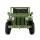 Rigo Kids 12V Electric Jeep: Military-Inspired Olive Ride-On with Remote, Music, Lights & Safety Features for Ages 3+