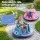 Rigo Kids Electric Ride On Bumper Car with Remote Control, 360-Degree Spin, 30kg, Blue and Pink